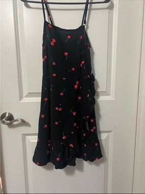 art class Black Cherry-Print Skater Skirt